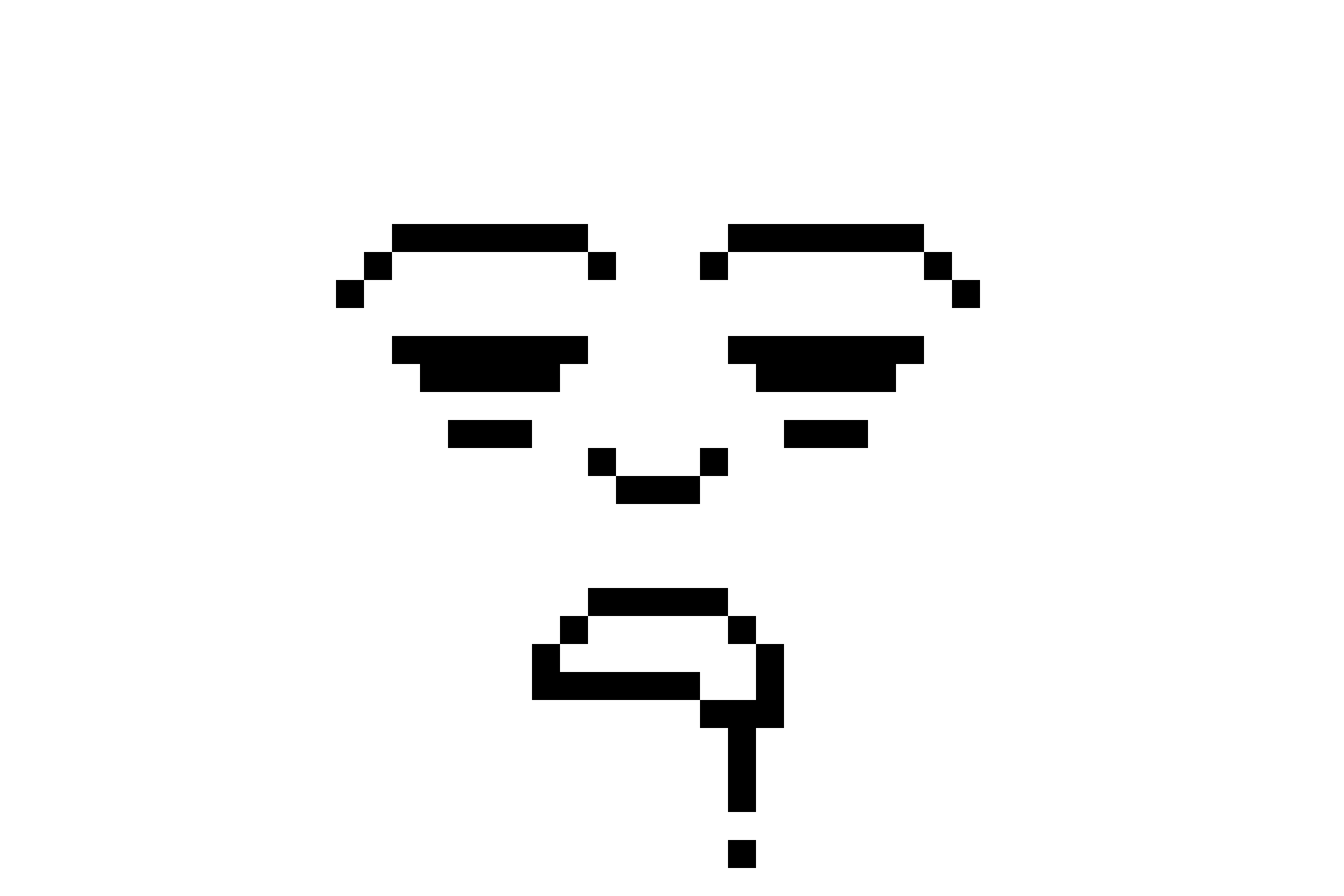 A very sleepy expression made when the computer is running on extra low on battery